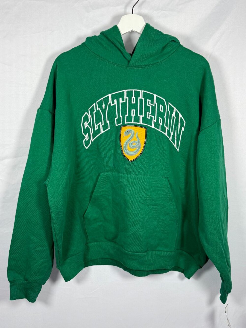 Harry Potter Slytherin Full Zip Hoodie Sweatshirt Emerald Green Size XL (15/17)